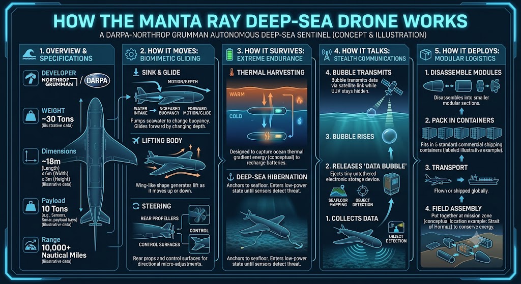How Manta Ray Deep Sea Drones Work?